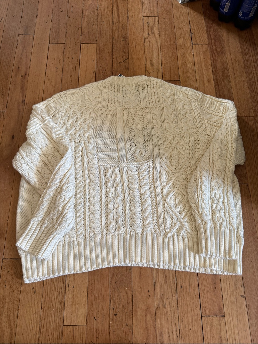 Polo by Ralph Lauren Cream Cable-Knit Sweater with American Flag USA - Picture 9 of 12